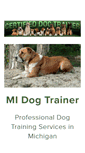 Mobile Screenshot of midogtrainer.net